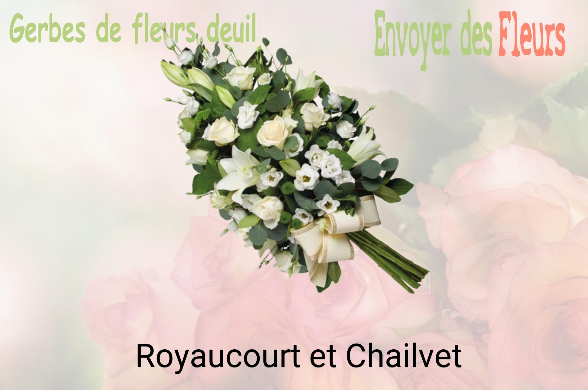 Gerbe de fleurs de deuil livrée à Royaucourt-et-Chailvet