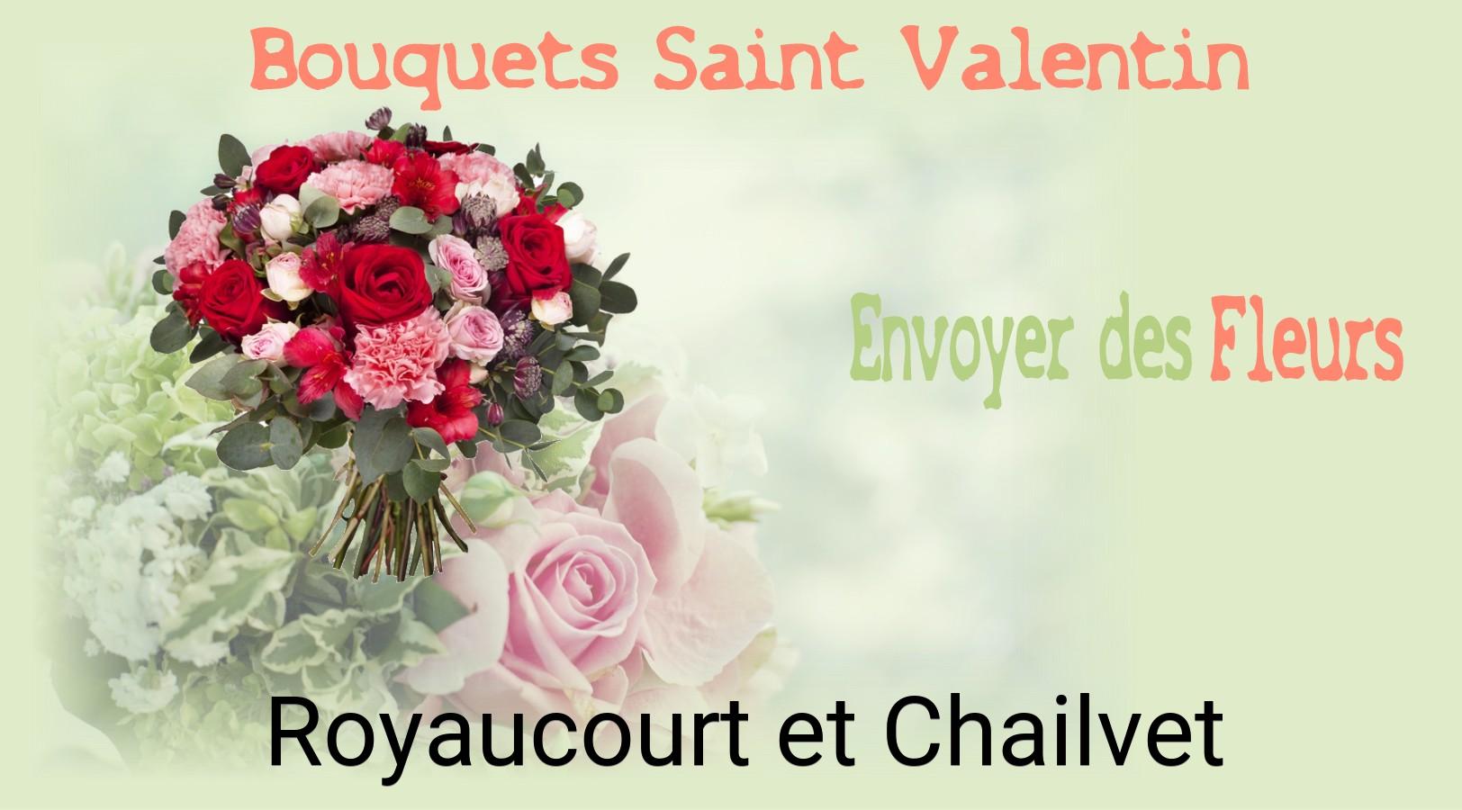 Roses de Saint-Valentin livrées à Royaucourt-et-Chailvet